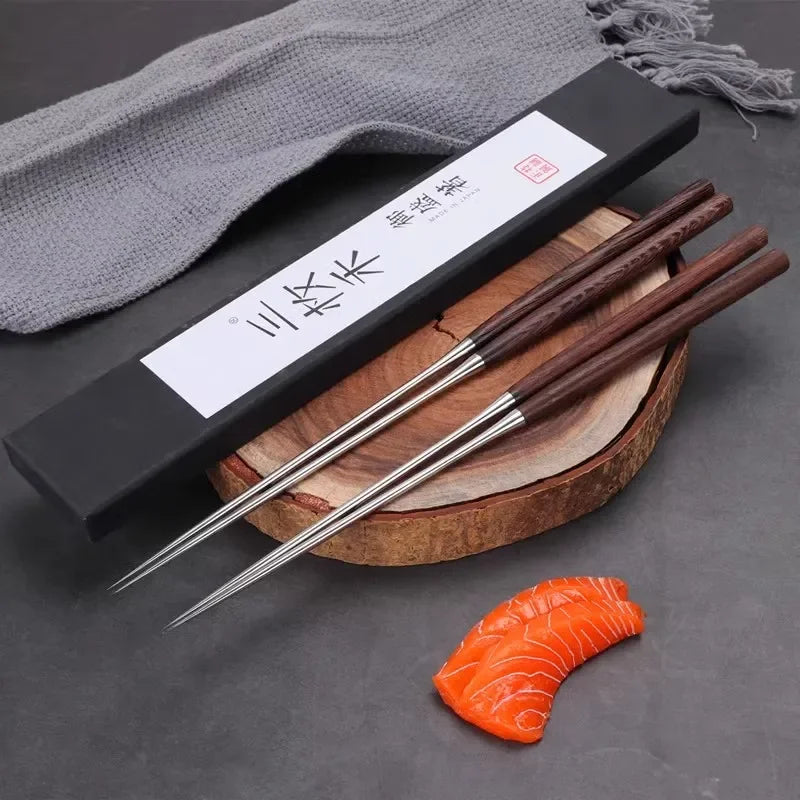 Japanese Stainless Steel Sashimi Sushi Chopsticks Restaurant Hotel Korean Food Store Kitchen Tools